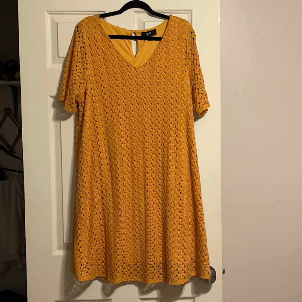 Golden yellow dress